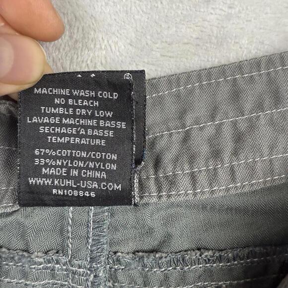 KUHL KühlDry Evaporative Comfort Hiking Shorts Gray Size S Outdoor Adventure 5” - Picture 5 of 12